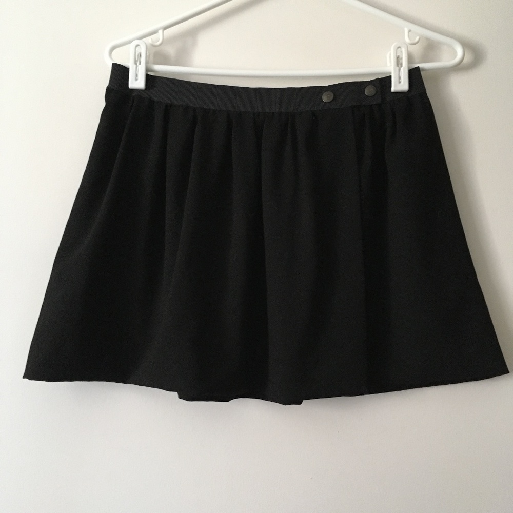 Isabel Marant Black Mini Skirt 40 M Triacetate Silk Lined